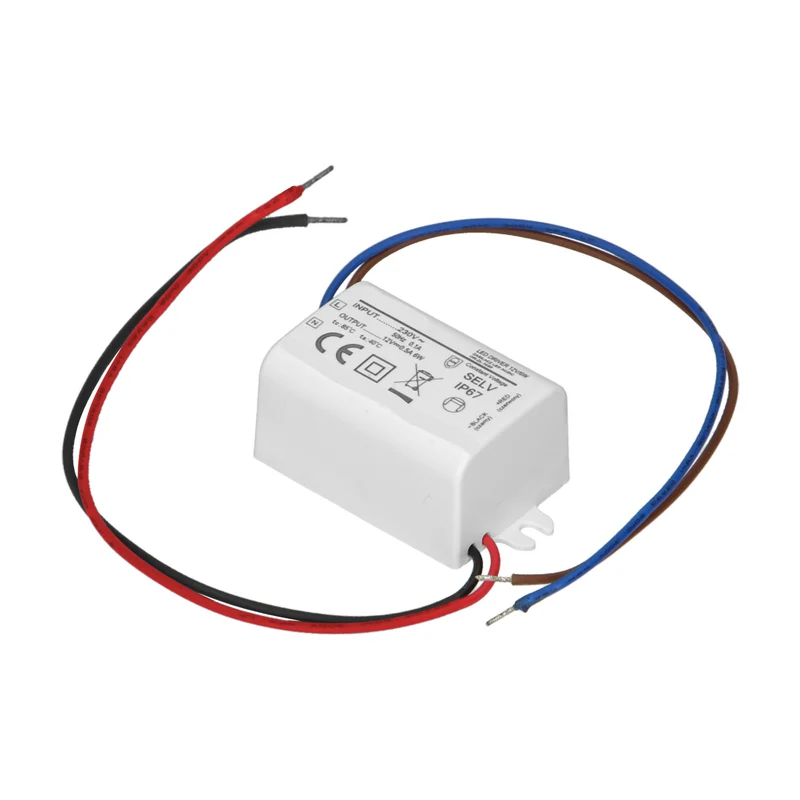 LED Mini Trafo Netzteil 12V IP67 für feuchte Räume LED-Beleuchtungssysteme
