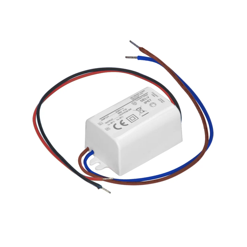 LED Mini Trafo Netzteil 12V IP67 für feuchte Räume LED-Beleuchtungssysteme