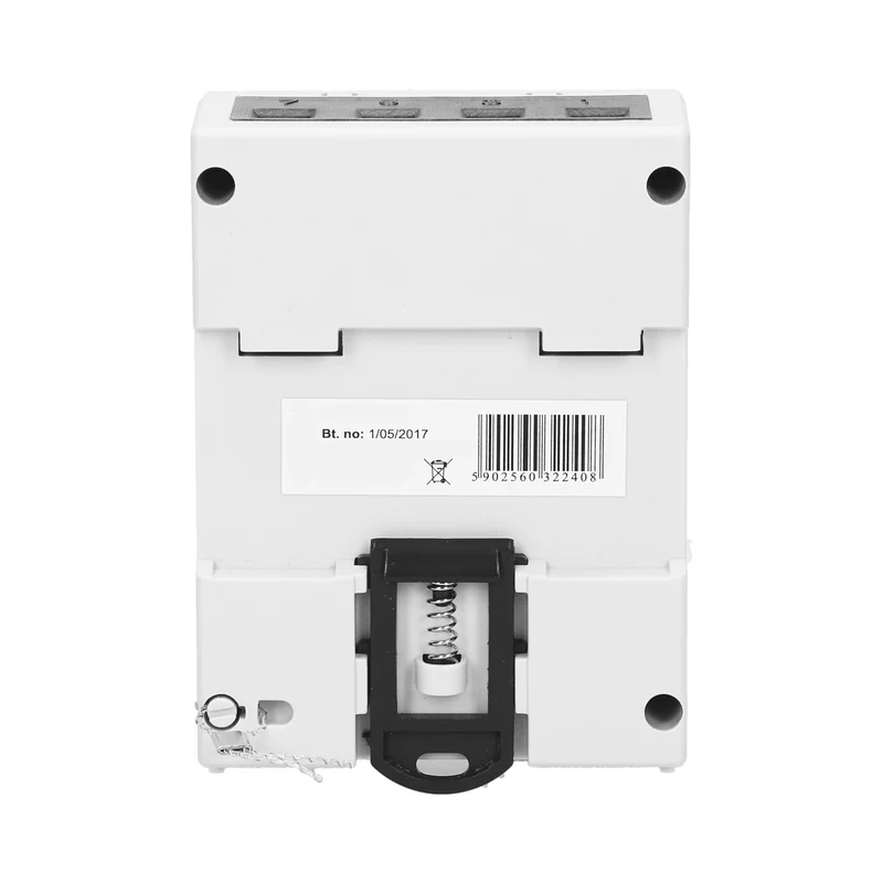 3-Phasen-Stromzähler weiß mit Display mit 1000 IMP/KWH für DIN-Schiene