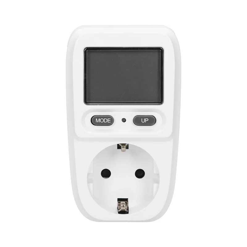 Digitaler Stromzähler mit Display, weiß, Messgerät für Verbrauch von Strom