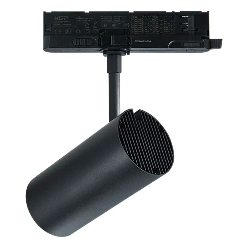 LED 3-Phasen Stromschienenstrahler Schwarz 14-29W 3200lm CCT 3000K/4000K/6000K 36°/60°