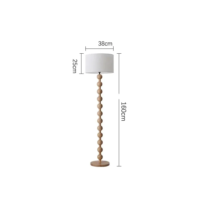 Sirmione Lamp | Wood & Linen | Table or Floor | CLND051