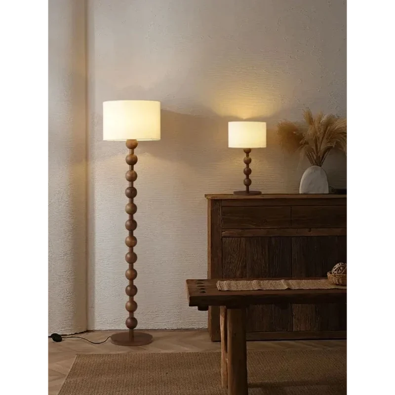 Sirmione Lamp | Wood & Linen | Table or Floor | CLND051