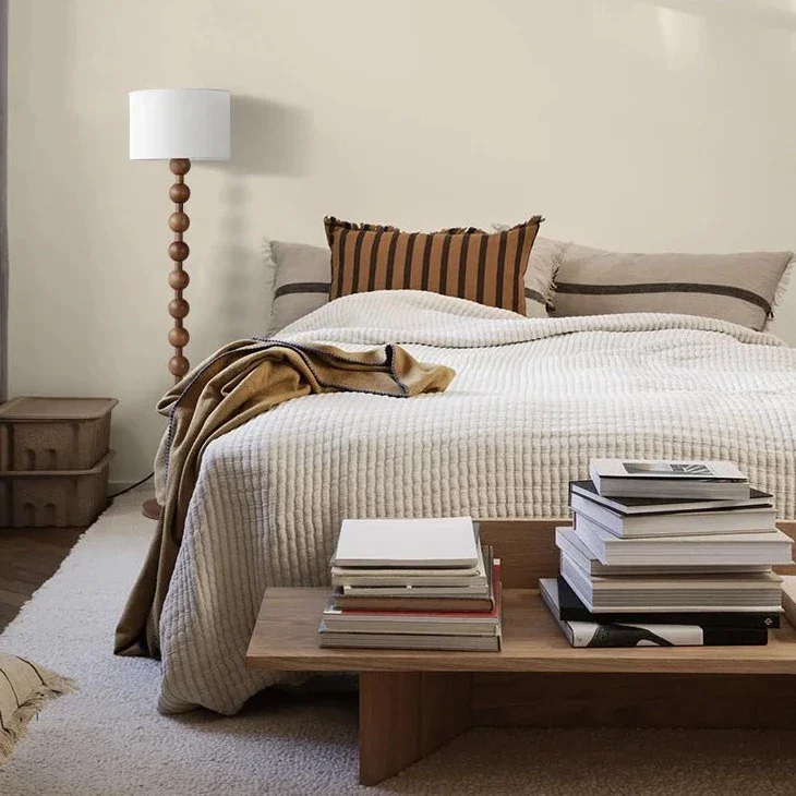 Sirmione Lamp | Wood & Linen | Table or Floor | CLND051