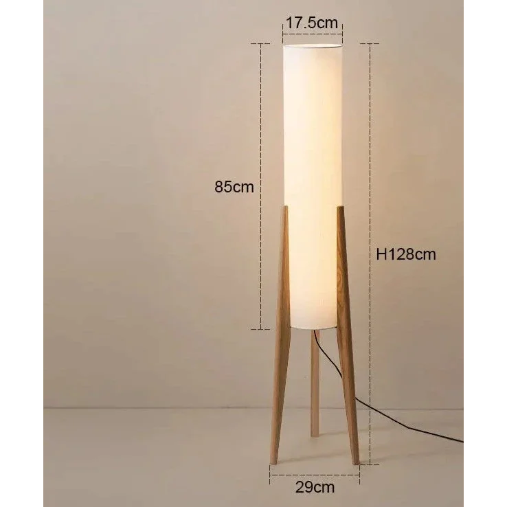 Piloni Wood & Linen Floor Lamp | CLHJ852