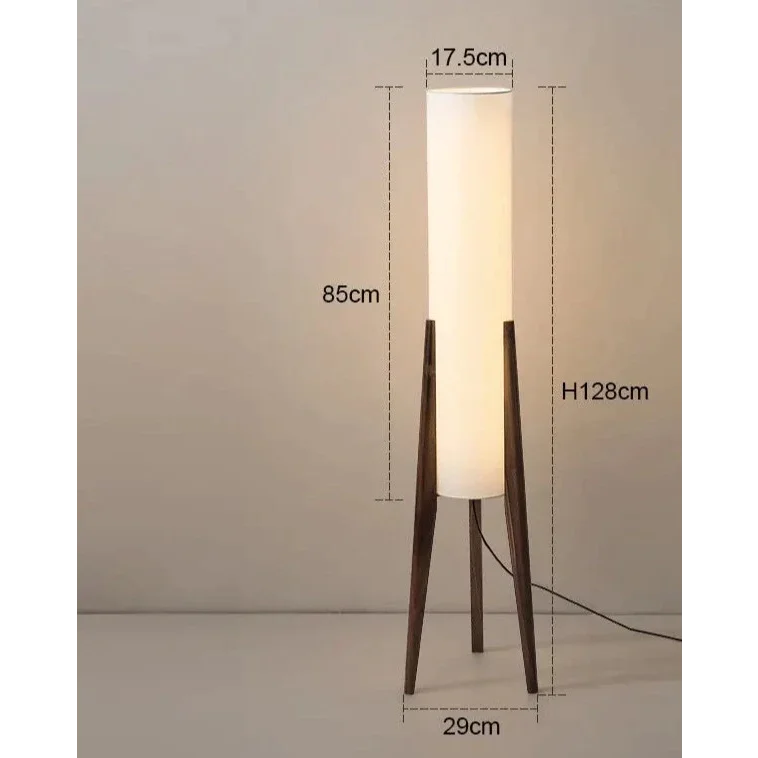 Piloni Wood & Linen Floor Lamp | CLHJ852