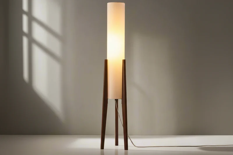 Piloni Wood & Linen Floor Lamp | CLHJ852