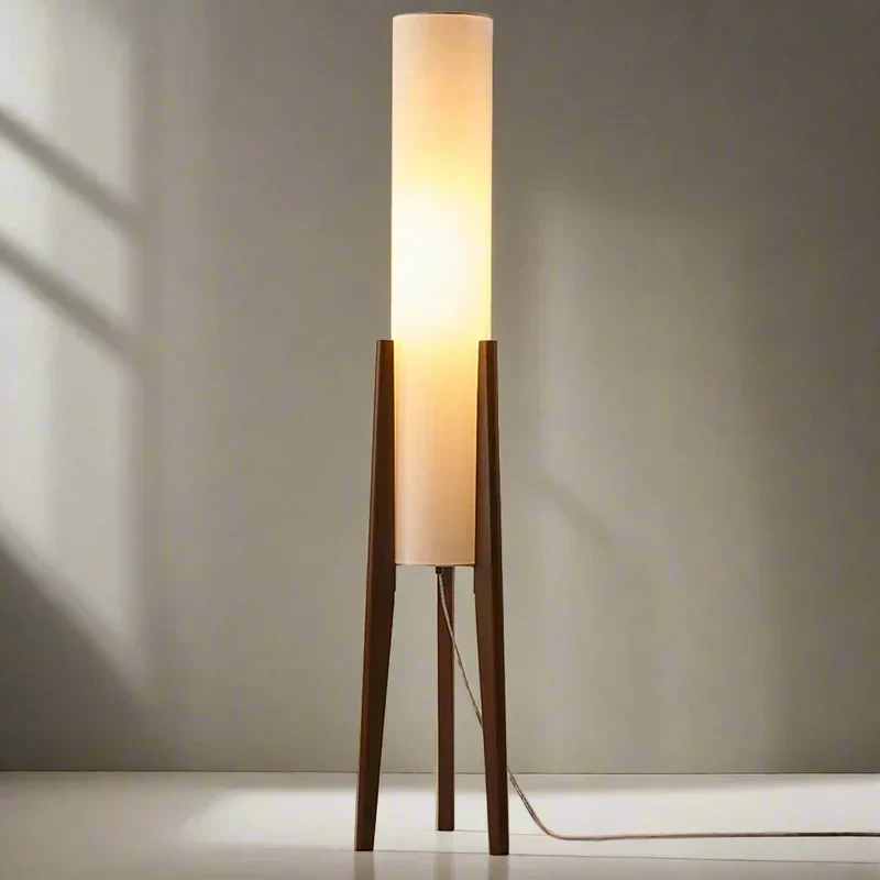 Piloni Wood & Linen Floor Lamp | CLHJ852