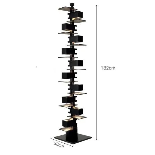 Salita Wood & Iron Floor Lamp | Sculptural Table & Floor | CLND050