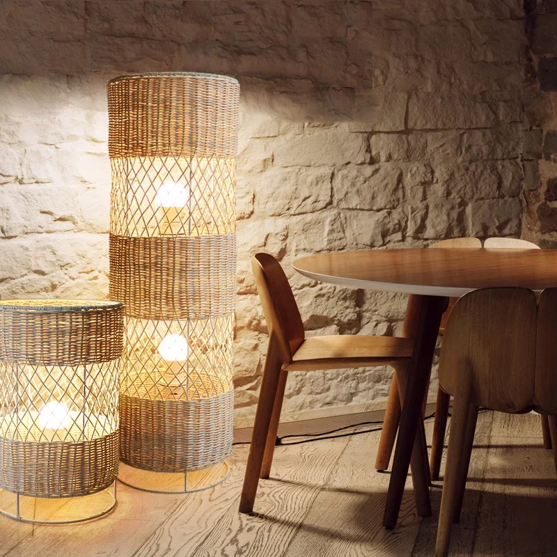 Handcrafted Rattan Lamp Collection | Floor & Table | CLND045