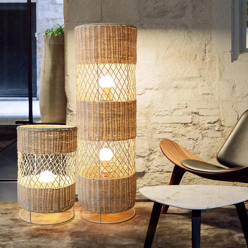 Handcrafted Rattan Lamp Collection | Floor & Table | CLND045