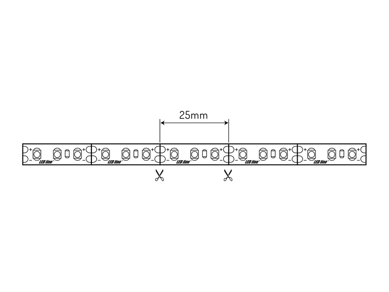 LED-Streifen – 5m, Kaltweiß (6500K), 960 lm/m, dimmbar, 600 SMD 2835 LEDs