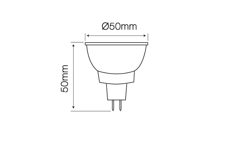 LED Leuchtmittel MR16 3W 2700K 273lm 10-14V AC/DC 36°