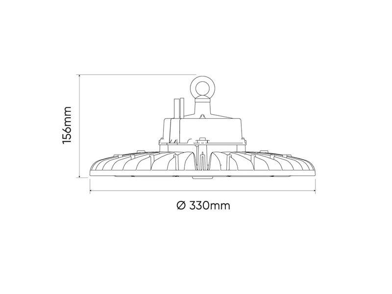 LED Hallenstrahler 200W 4000K – 38000lm, Dimmbar (1-10V), 120° Abstrahlwinkel