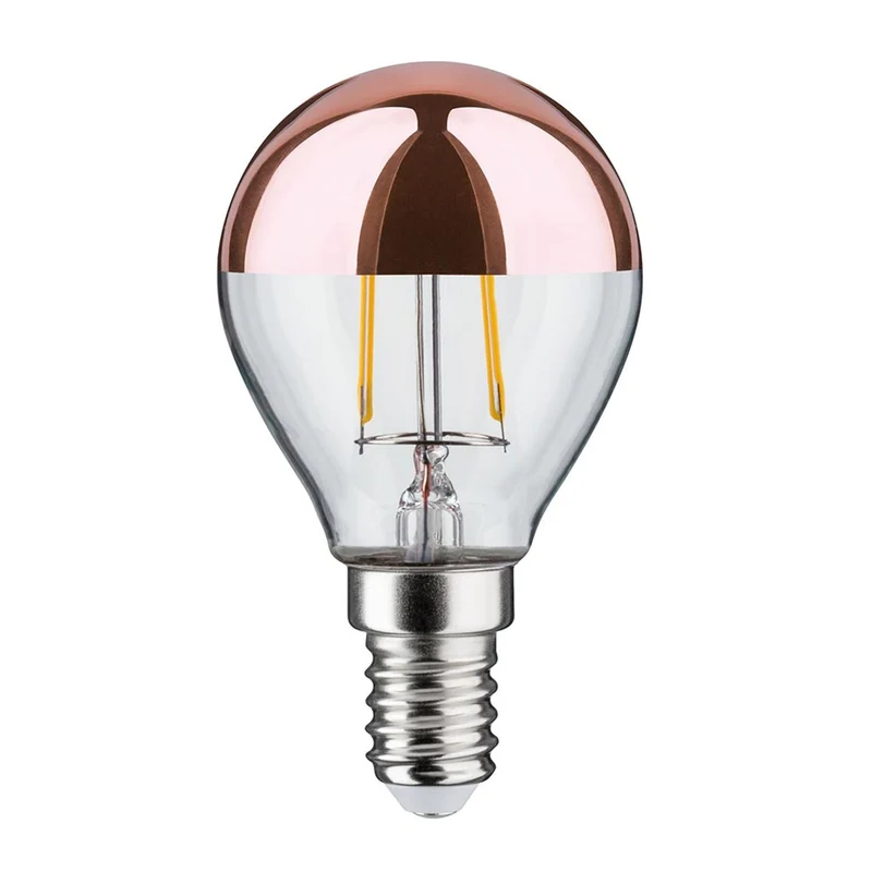 E14 2,6W LED Tropfen Kopfspiegel Kupfer 2700K