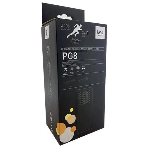 PG8 LED-Unterbauleuchte mit Gestiksensor 3er Set 2,5 W