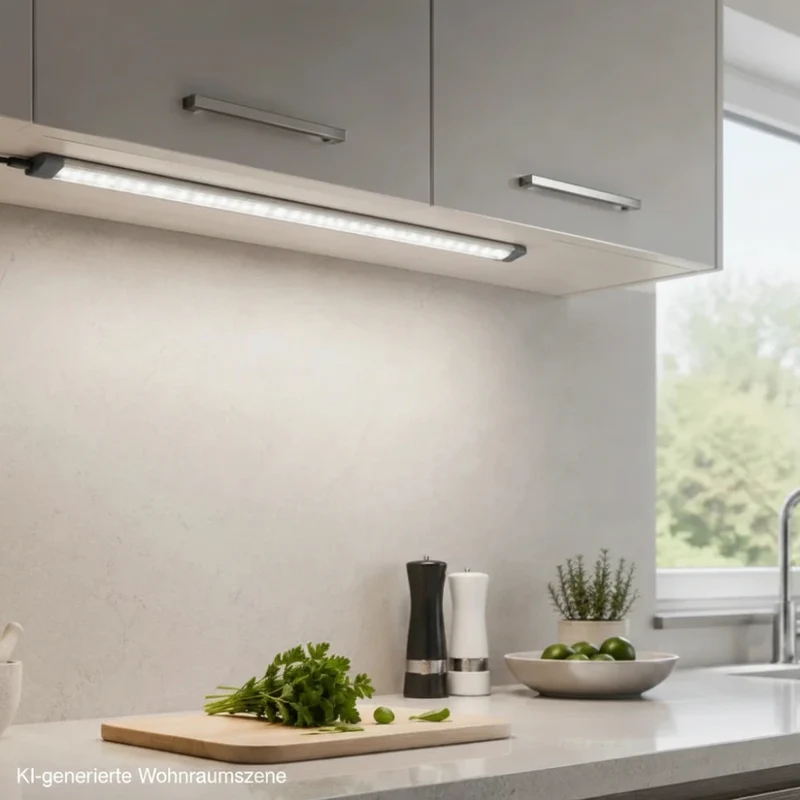 Olbia LED Lichtleiste 7W – 50 cm Unterbauleuchte mit Touchdimmer, neutralweiß 4000 K