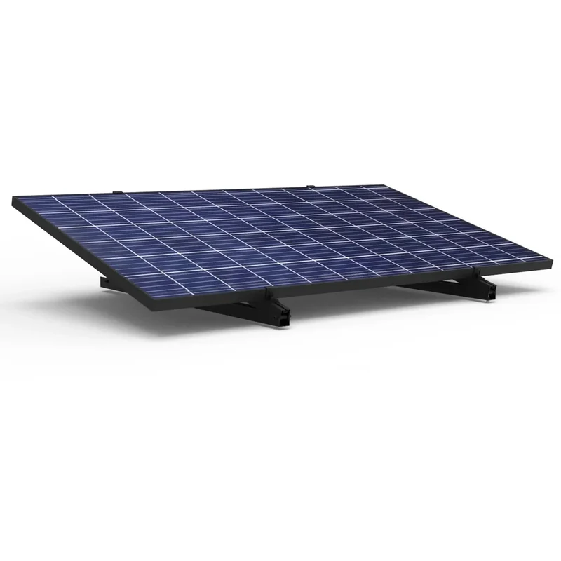 Flachdachhalterung Aluminium-Montagesystem für Solarpanels 30–35 mm – Neigbar 15–30° – Balkonkraftwerk Halterung inkl. Zubehör