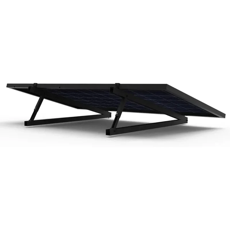 Flachdachhalterung Aluminium-Montagesystem für Solarpanels 30–35 mm – Neigbar 15–30° – Balkonkraftwerk Halterung inkl. Zubehör