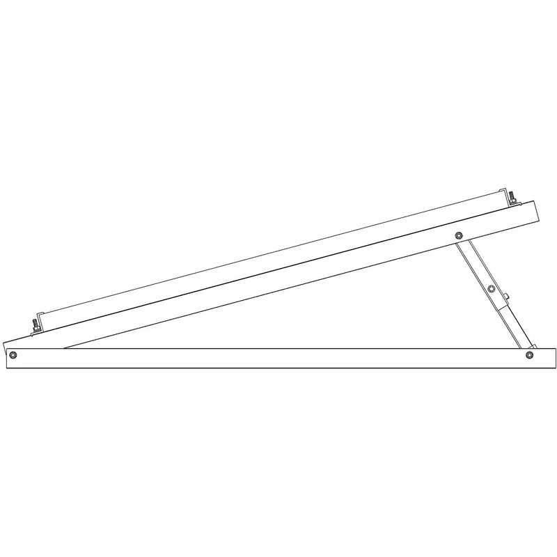 Flachdachhalterung Aluminium-Montagesystem für Solarpanels 30–35 mm – Neigbar 15–30° – Balkonkraftwerk Halterung inkl. Zubehör