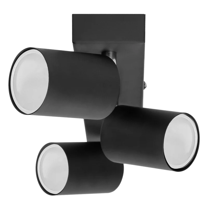 Elegante Wand- und Deckenleuchten in Schwarz, 1-4 Flammig, GU10