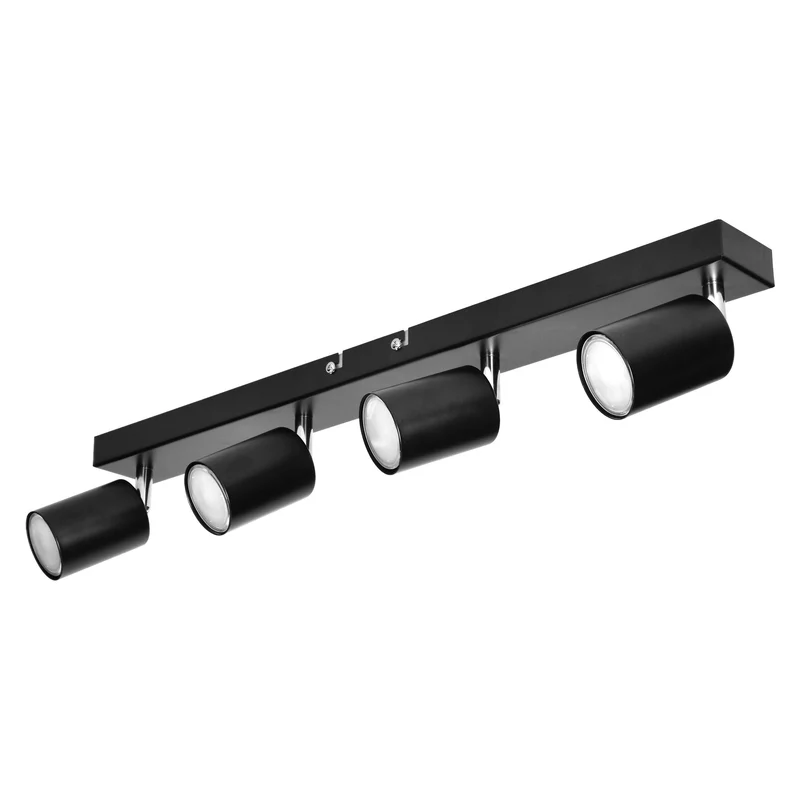 Elegante Wand- und Deckenleuchten in Schwarz, 1-4 Flammig, GU10