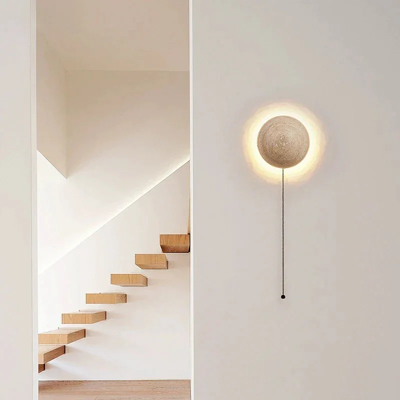 Round Natural Stone Wall Sconce | Sphere LED | CL852200X