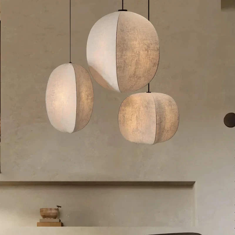 Linen Globe Pendant | Natural Beige | CL855L52