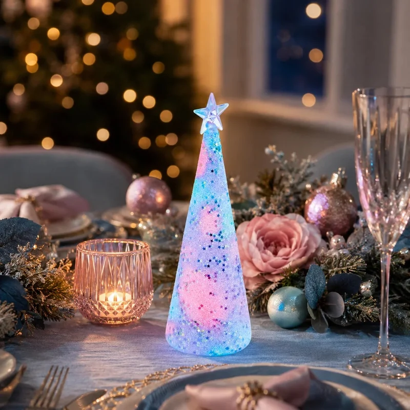 Design Beleuchteter LED Tannenbaum Batterie RGB