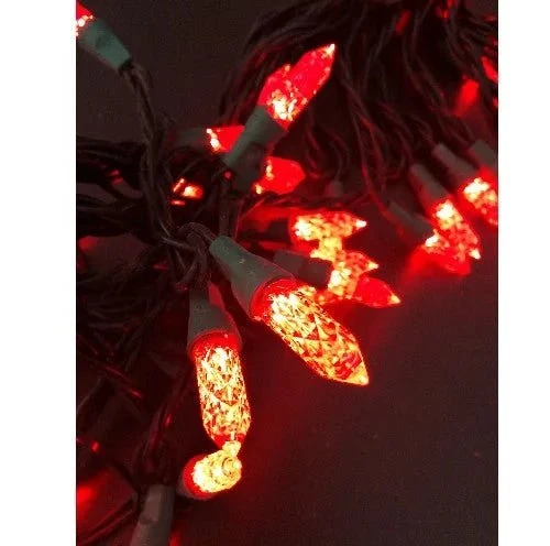 Rote LED-Lichterkette 5 m mit 50 LEDs und Netzteil