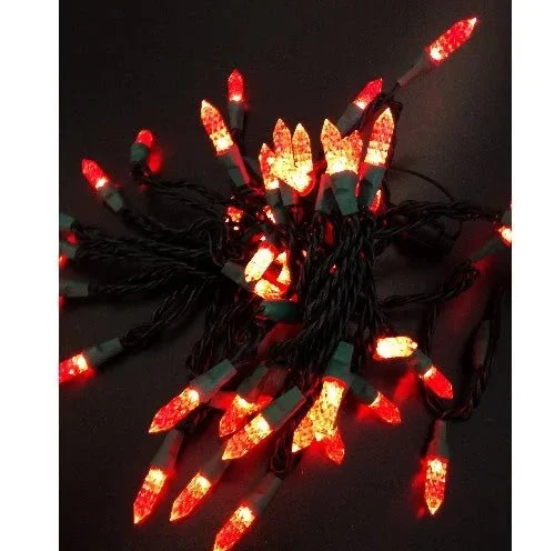 Rote LED-Lichterkette 5 m mit 50 LEDs und Netzteil