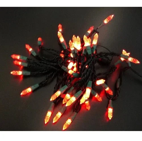 Rote LED-Lichterkette 5 m mit 50 LEDs und Netzteil