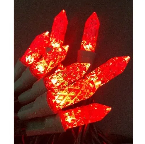 Rote LED-Lichterkette 5 m mit 50 LEDs und Netzteil
