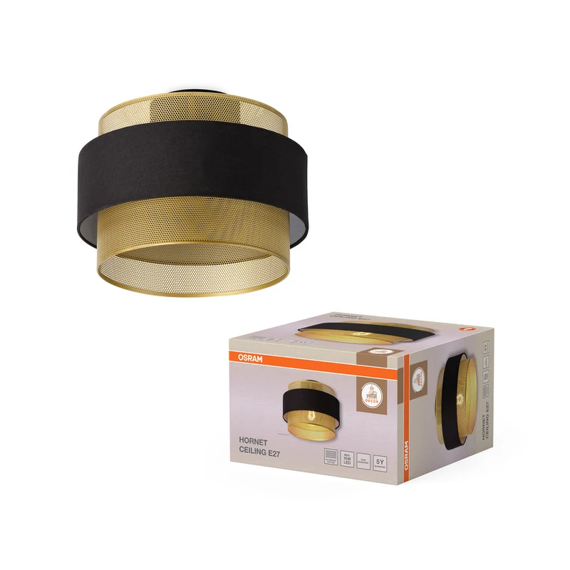 OSRAM DECOR Hornet Deckenleuchte 1xE27 Schwarz