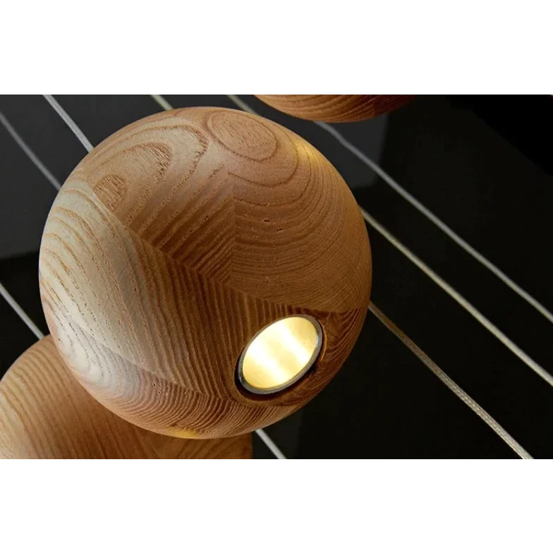 Wooden Sphere Pendant | Turned Log | CL88552M