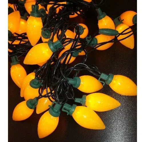 Deko LED Lichterkette Zapfen 50er – gelb – 5 m – für Innenbereich