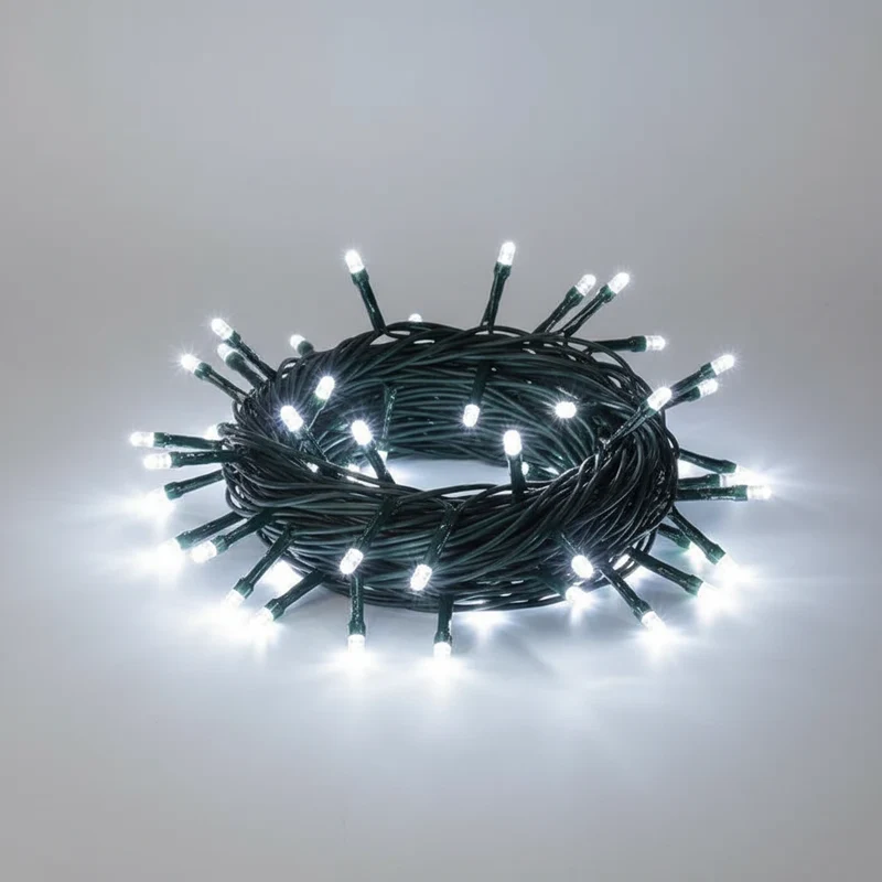 Außen Lichterkette LED 80-flg. weiß Licht einstellbar 4m