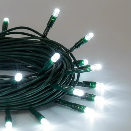 Außen Lichterkette LED 80-flg. weiß Licht einstellbar 4m