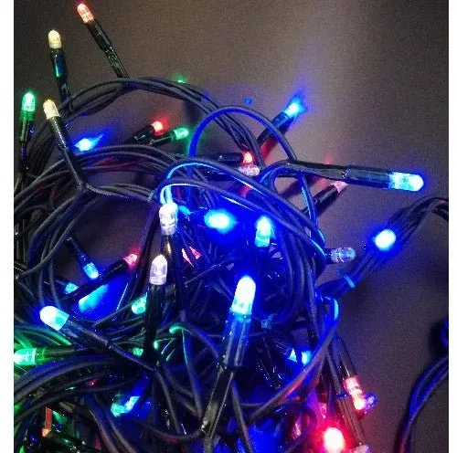 Außen 4m Lichterkette mit LED 80-flg., RGB Licht einstellbar bunt