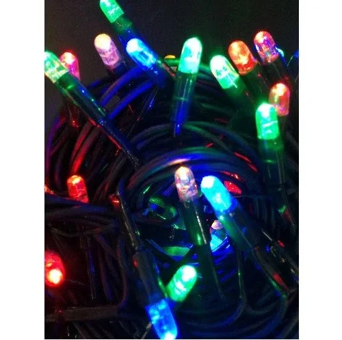Außen 4m Lichterkette mit LED 80-flg., RGB Licht einstellbar bunt