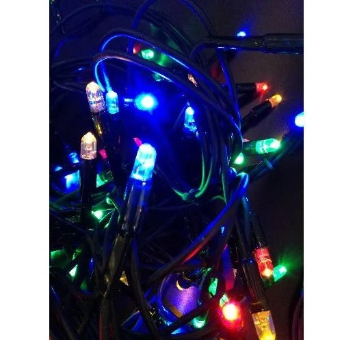 Außen 4m Lichterkette mit LED 80-flg., RGB Licht einstellbar bunt