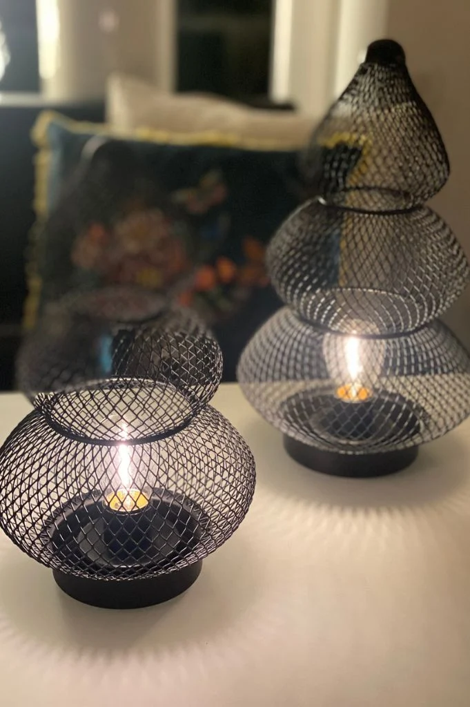 Deko Baum Skylar LED Metall schwarz