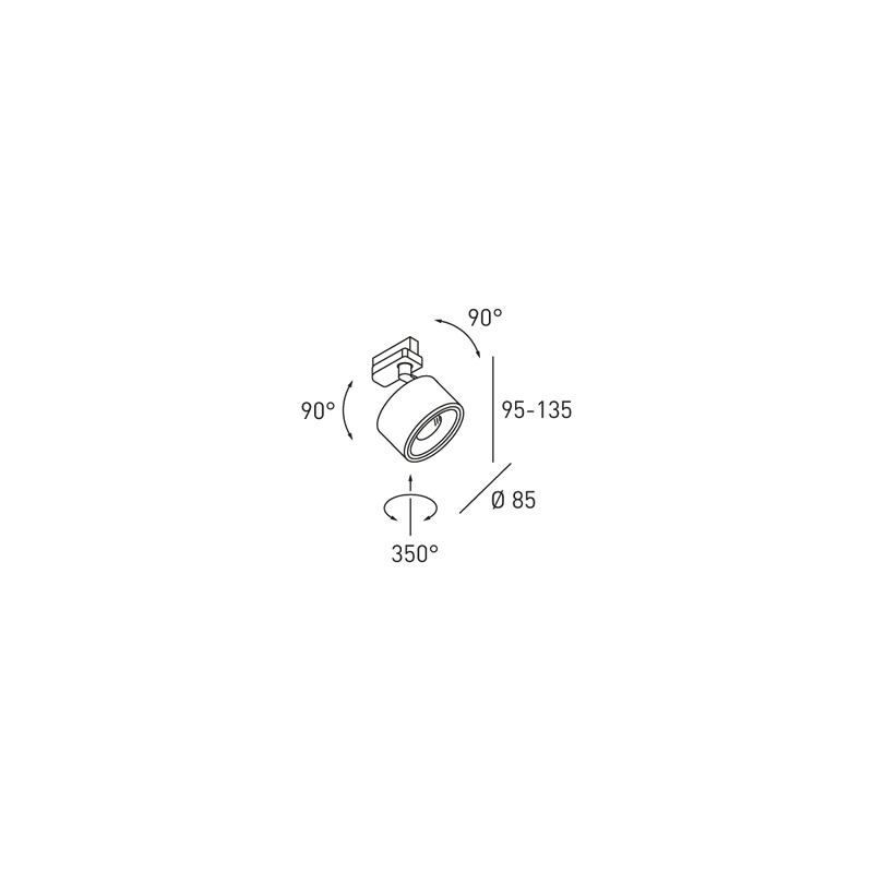 3-Phasenstromschienenstrahler Clippo S