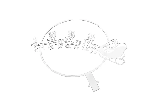 Sompex Shadow Santa Claus – LED-Schattenlampe mit Akku, kabellos & dimmbar, 13 cm