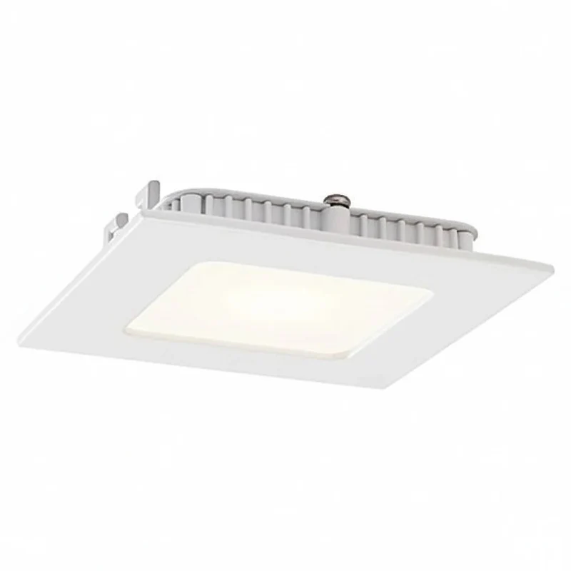 EGLO TINUS 1, Fueva 1, LED Einbaustrahler 2,7 W – Slim Panel 85×85 mm Weiß