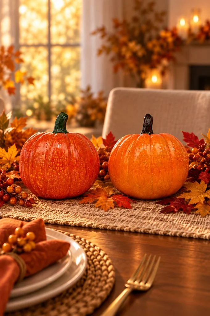 Deko Kürbis Herbstfarben