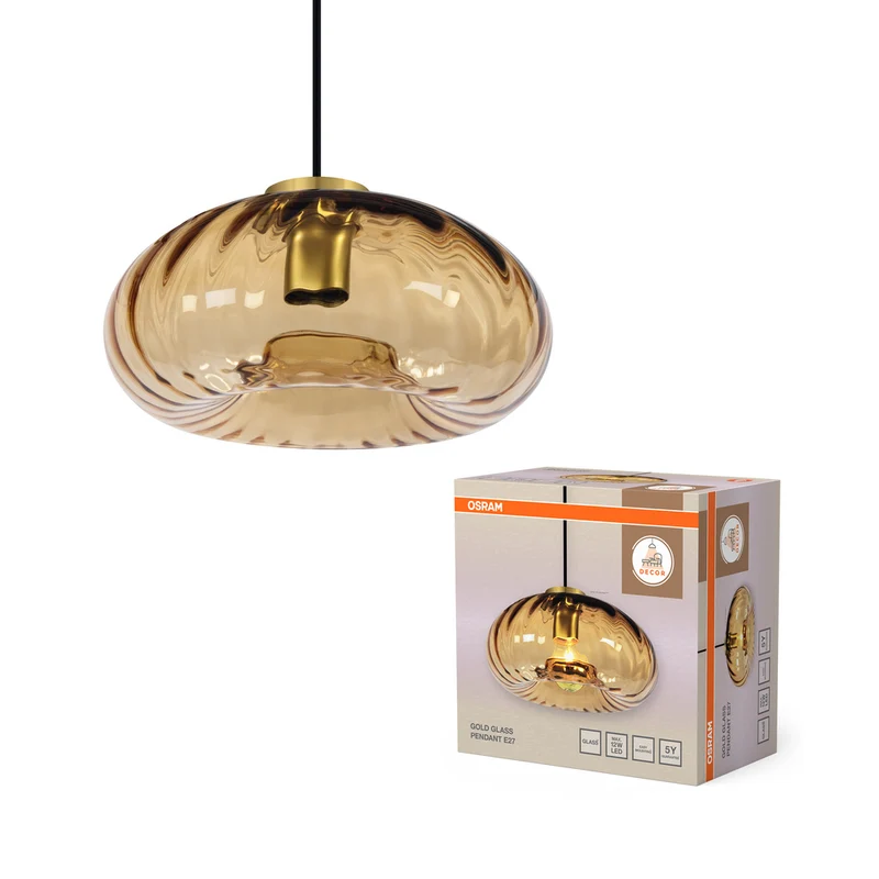 OSRAM DECOR Gold Glass Pendelleuchte E27 Gold