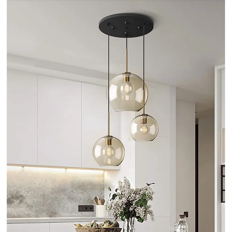 Cognac Glass Pendant | 3-Light | CLLO98620