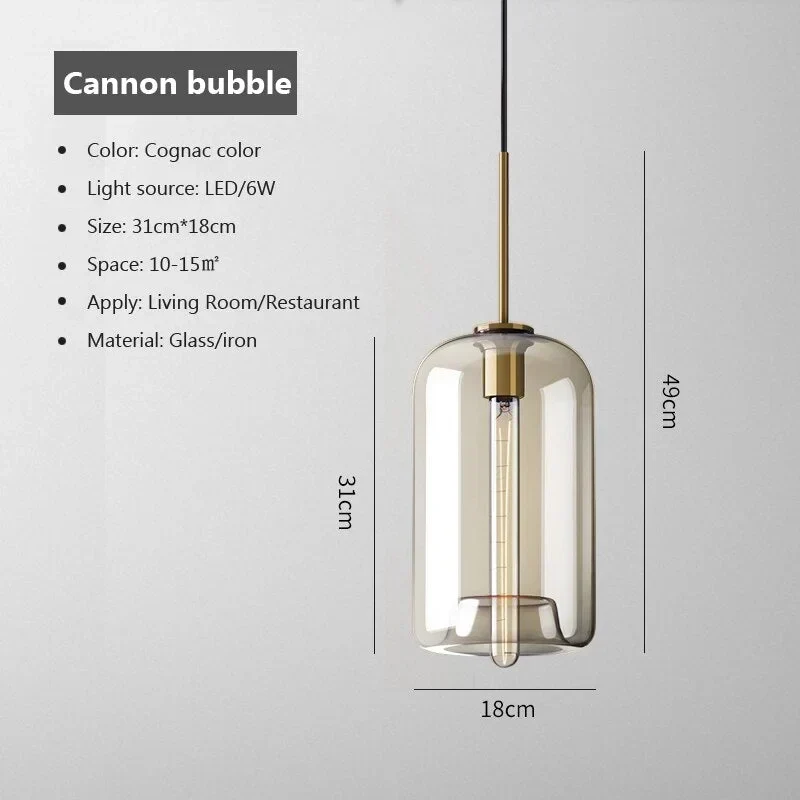 Cognac Glass Pendant | Brass | CLCGP