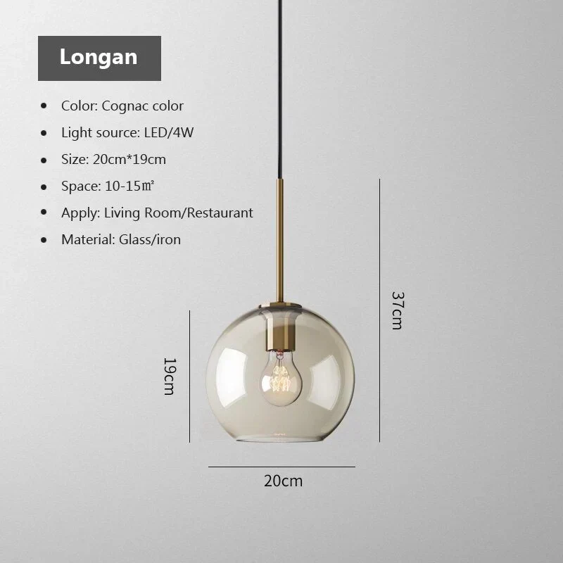 Cognac Glass Pendant | Brass | CLCGP